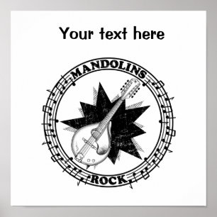 Affiche Mandolins Rock musique folklorique