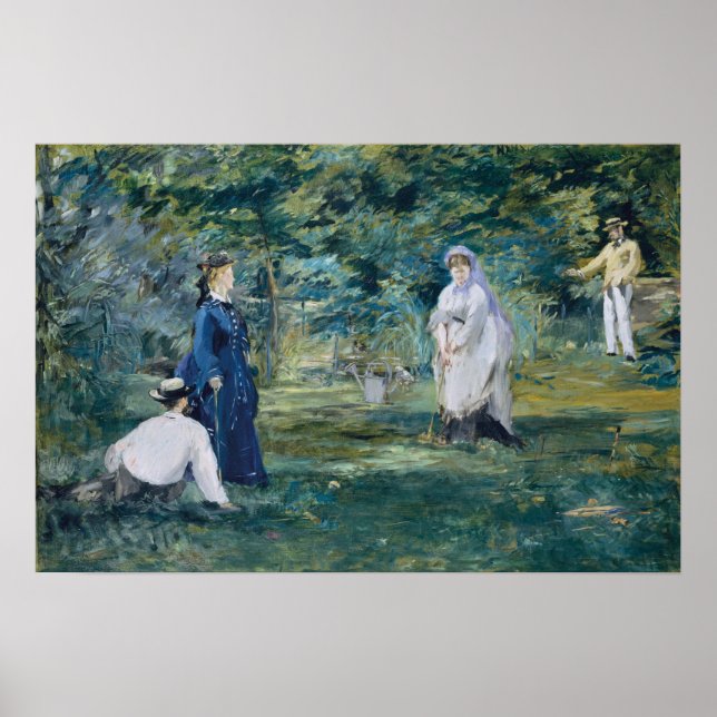 Affiche Manet - A Game Of Croquet (Devant)