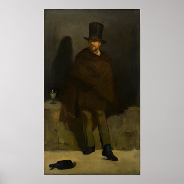 Affiche Manet - Absinthe Drinker (Devant)