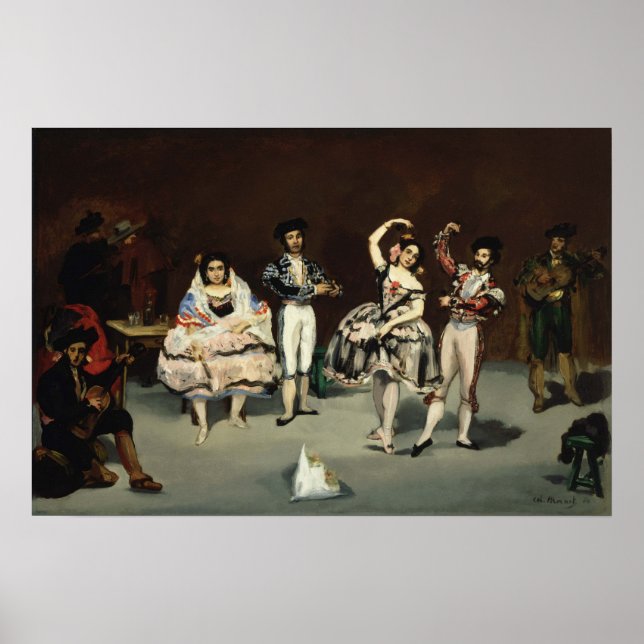Affiche Manet - Ballet espagnol (Devant)