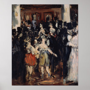 Affiche Manet - Boule Masquée À L'Opéra