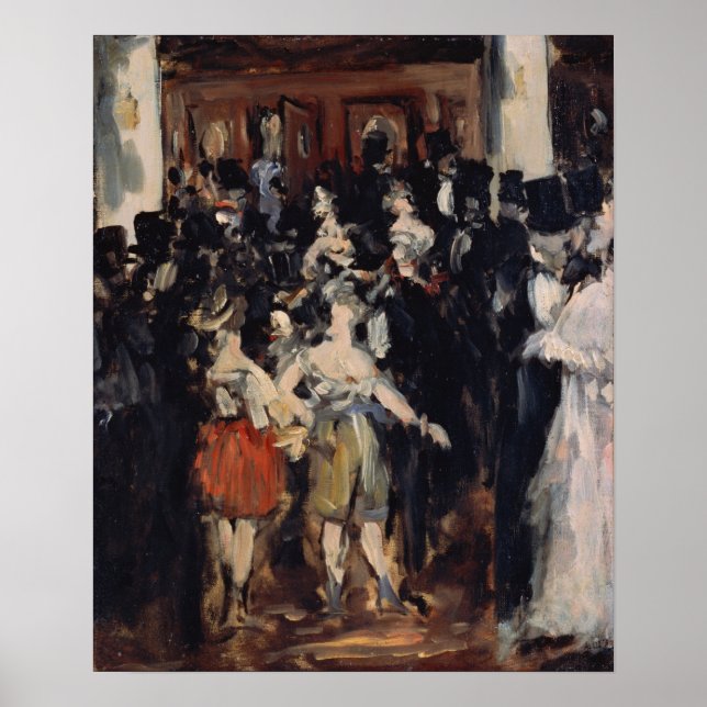 Affiche Manet - Boule Masquée À L'Opéra (Devant)