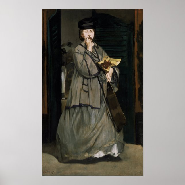 Affiche Manet - Chanteuse de rue (Devant)