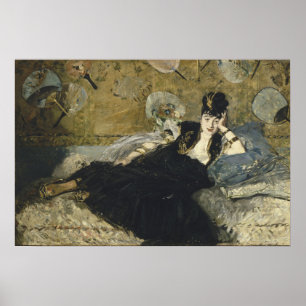 Affiche Manet - Dame aux Éventails, (Nina De Callais)