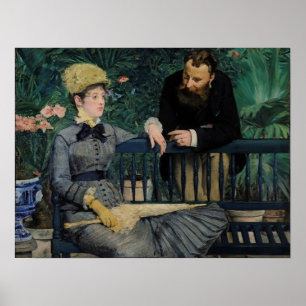Affiche Manet - Dans la serre - HQ