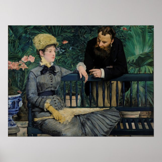 Affiche Manet - Dans la serre - HQ (Devant)