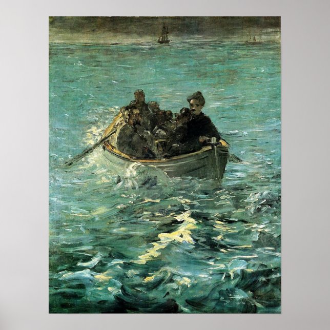 Affiche Manet - Évasion de Rochefort, 1880 (Devant)