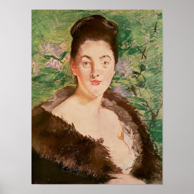 Affiche Manet | Femme en fourrure (Devant)