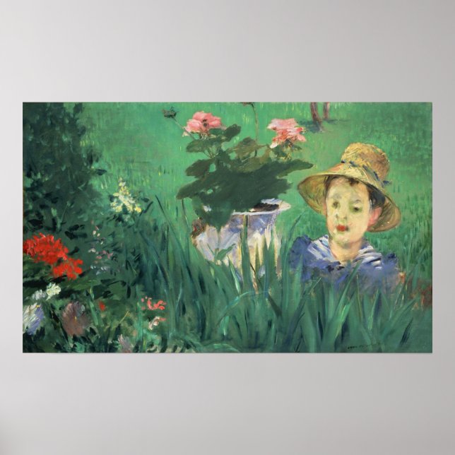 Affiche Manet - Garçon En Fleurs (Jacques Hoschede) (Devant)