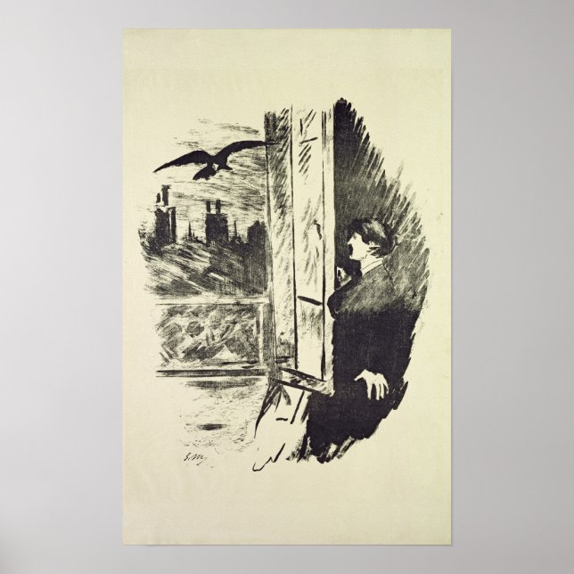 Affiche Manet | Illustration pour 'The Raven' (Devant)