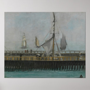 Affiche Manet - Jetée à Boulogne