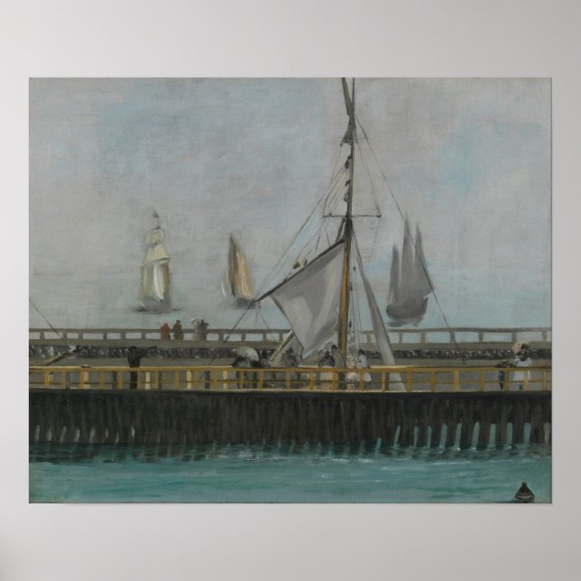 Affiche Manet - Jetée à Boulogne (Devant)
