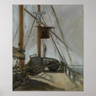 Affiche Manet - Le pont du navire