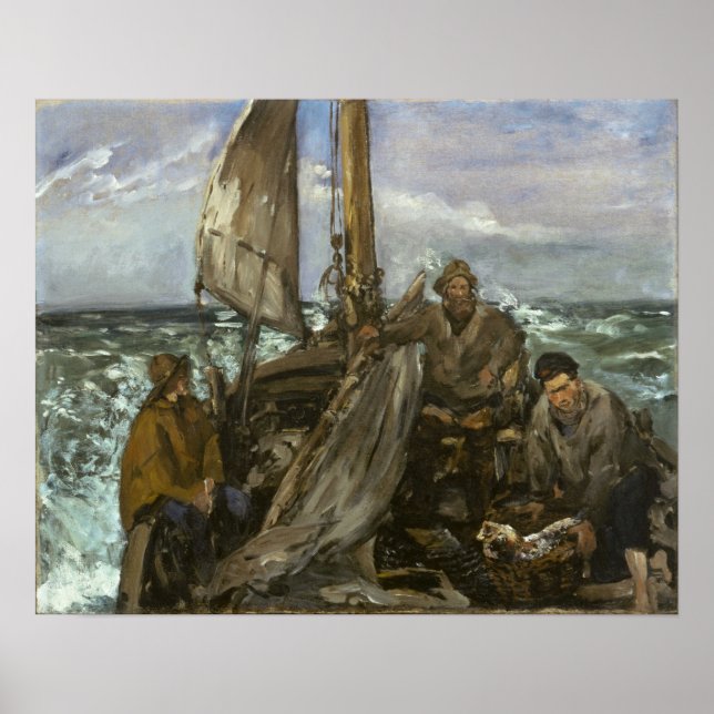 Affiche Manet - Les Travailleurs De La Mer (Devant)