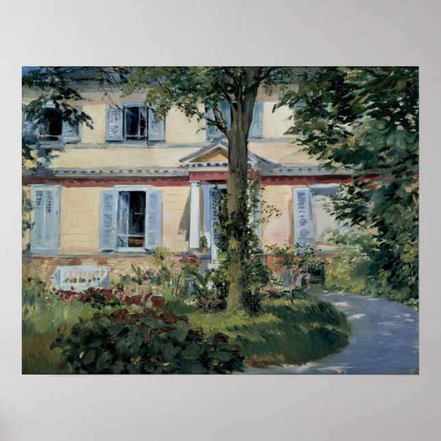 Affiche Manet - Maison À Rueil (Devant)