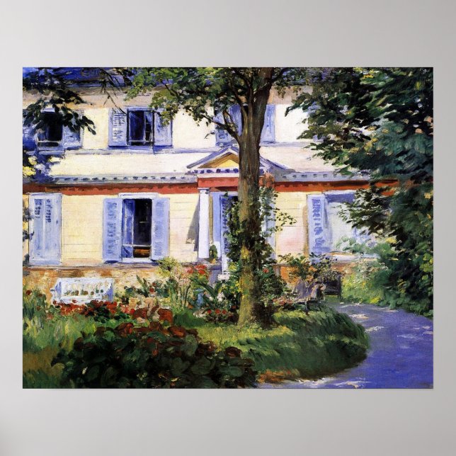 Affiche Manet - Maison À Rueil, 1882 (Devant)