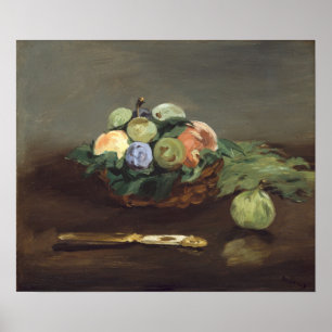 Affiche Manet - Panier De Fruits