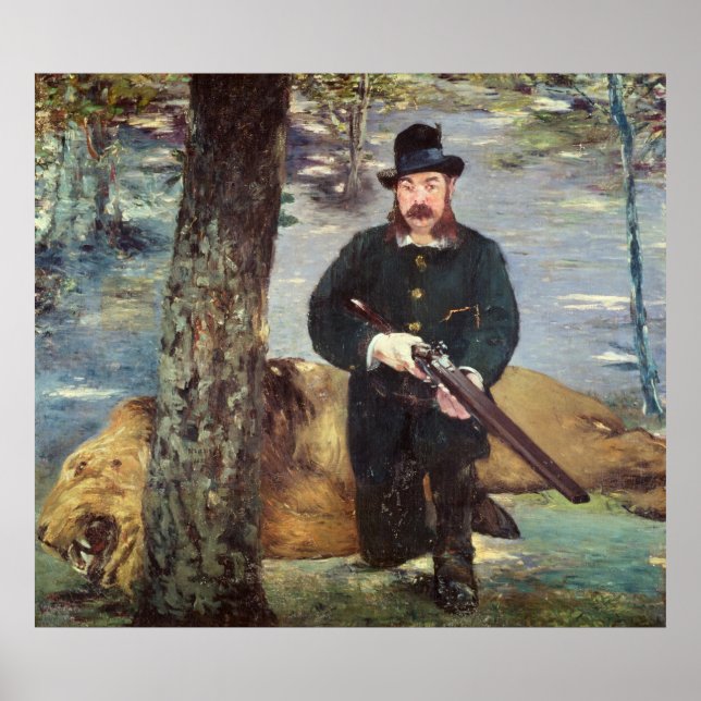 Affiche Manet | Pertuiset, Lion Hunter, 1881 (Devant)