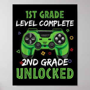 Affiche Manette 2e année Cadeau débloqué pour enfants de 1