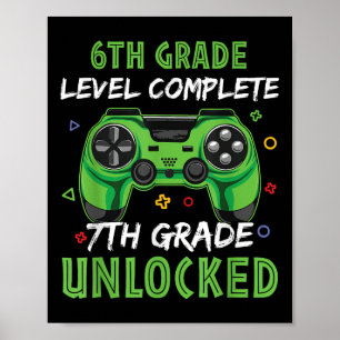 Affiche Manette 7e année Cadeau débloqué pour enfants de n
