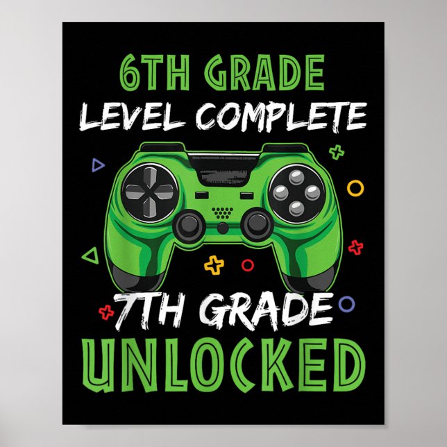 Affiche Manette 7e année Cadeau débloqué pour enfants de n (Devant)