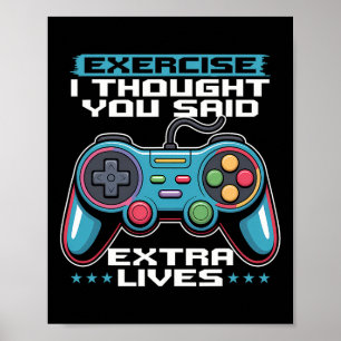 Affiche Manette de jeu de jeu vidéo de joueur 1
