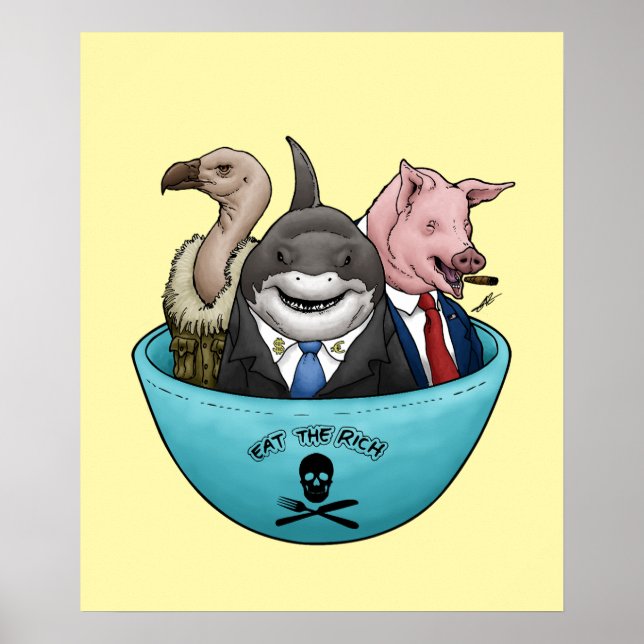 Affiche Mange Les Riches ! (Devant)