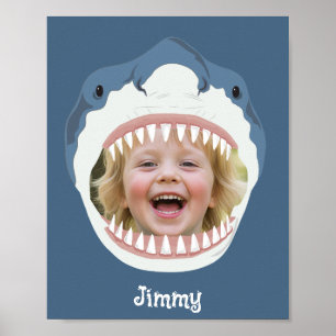 Affiche Mangé par un requin amusez-vous avec votre photo