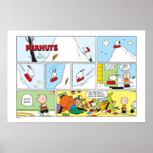 Affiche Mangeoire pour traîneau de Snoopy