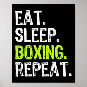 Affiche Manger Boxe de sommeil Boîte à répétition Ventilat