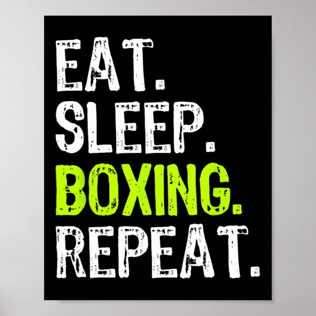 Affiche Manger Boxe de sommeil Boîte à répétition Ventilat (Devant)