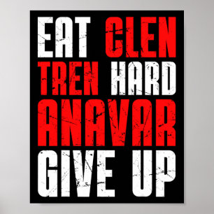 Affiche Manger Clen Tren Fort Anavar Abandonner