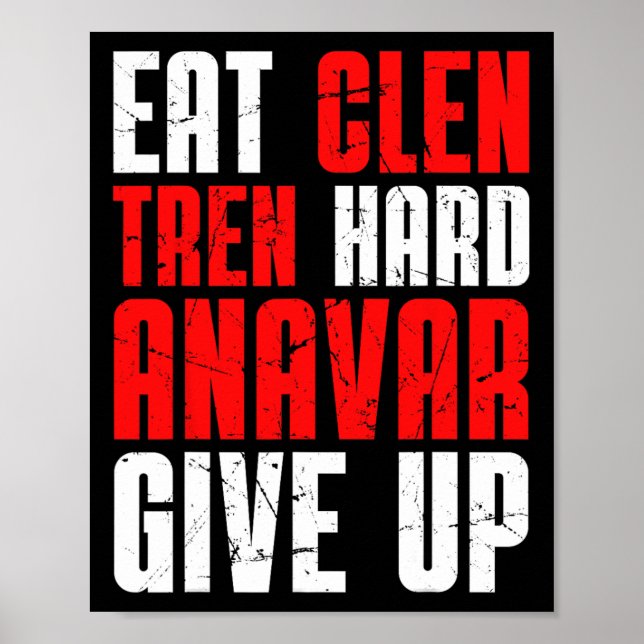 Affiche Manger Clen Tren Fort Anavar Abandonner  (Devant)