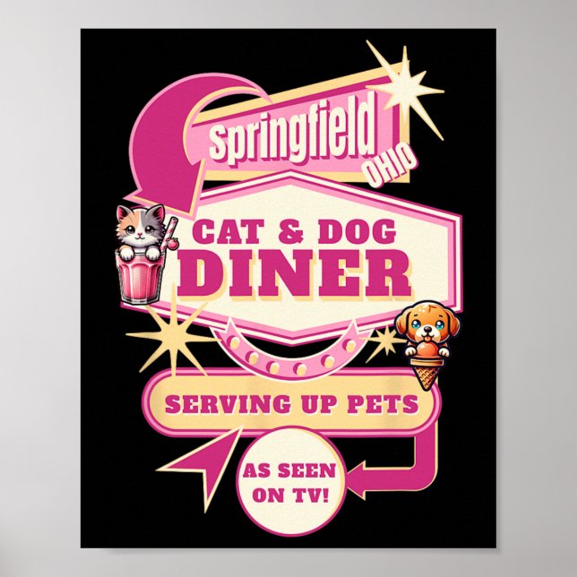 Affiche Manger des animaux de compagnie Springfield Ohio D (Devant)