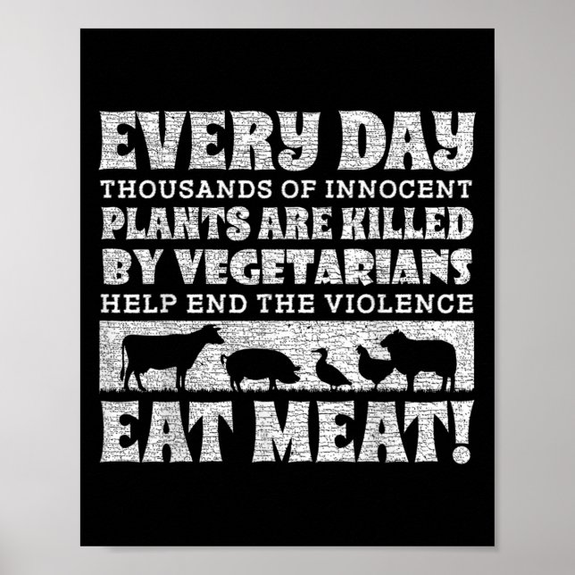 Affiche Manger des animaux est étrange Chemise World Vegan (Devant)