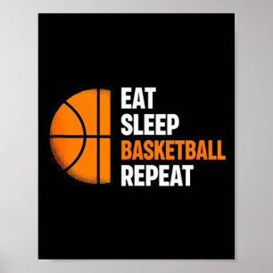 Affiche Manger Dormir Basket-ball Répéter Tank Amoureux de