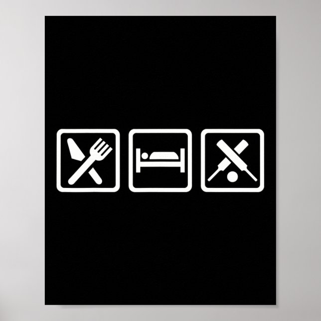 Affiche Manger Dormir Cricket  (Devant)