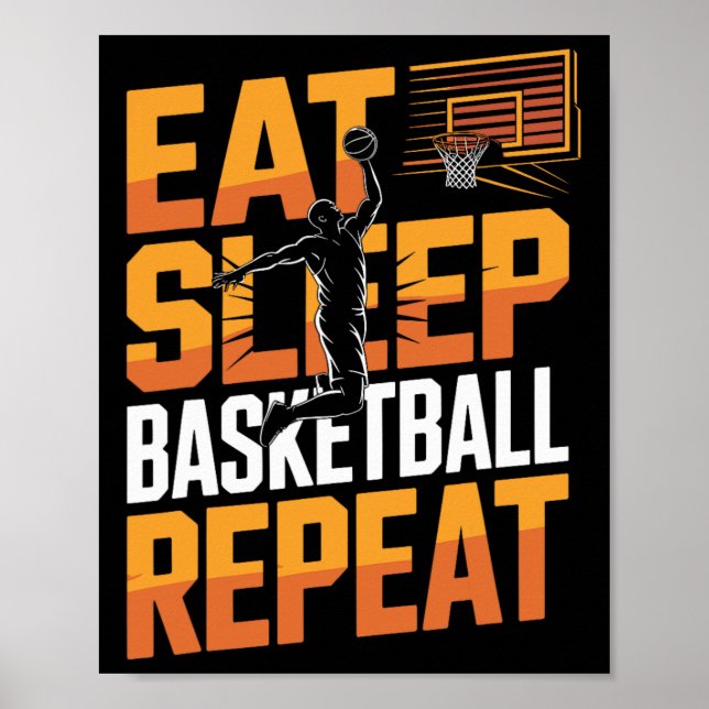 Affiche Manger Dormir Dessiner Répéter  (Devant)