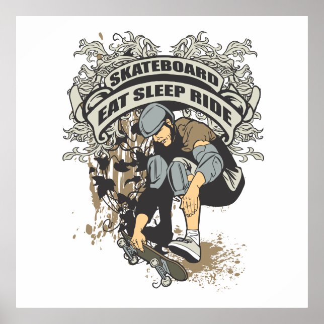 Affiche Manger, Dormir, Faire Du Skate (Devant)