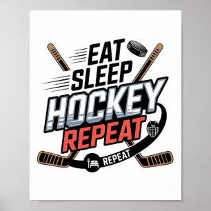 Affiche Manger Dormir Hockey Répéter (2)