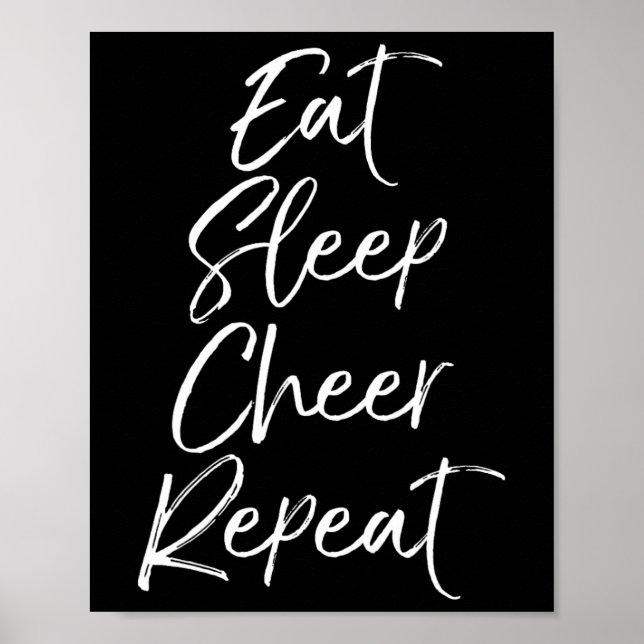 Affiche Manger Dormir Se réjouir Équipe de cheerleading as (Devant)