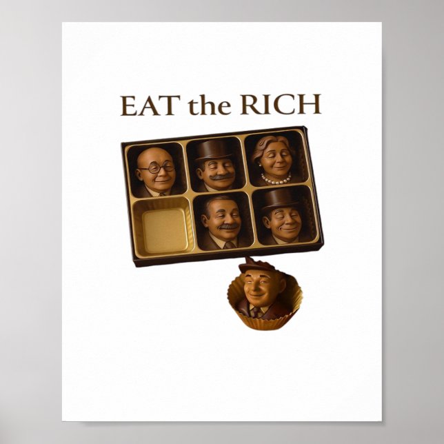 Affiche Manger Les Riches Classique (Devant)