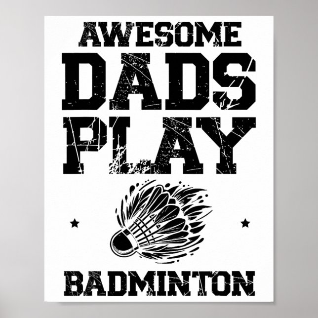 Affiche Manger Sleep Badminton Répéter Shuttle Racket (Devant)