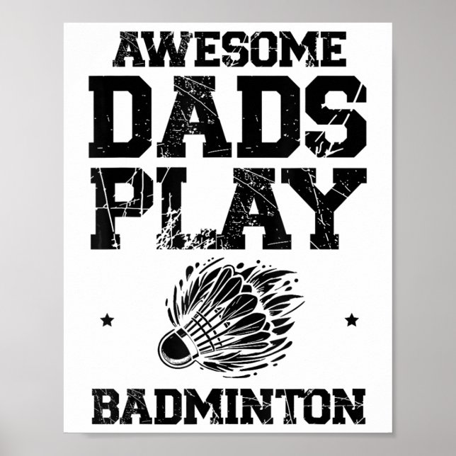 Affiche Manger Sleep Badminton Répéter Shuttle Racket (Devant)