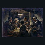 Affiche Mangeurs de pommes de terre | Van Gogh |<br><div class="desc">Potato Eaters est un tableau de 1885 de Vincent van Gogh.</div>