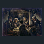 Affiche Mangeurs de pommes de terre | Van Gogh |<br><div class="desc">Potato Eaters est un tableau de 1885 de Vincent van Gogh.</div>