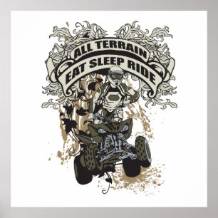 Affiche Mangez, Dormez, Parcourez Tout Le Terrain