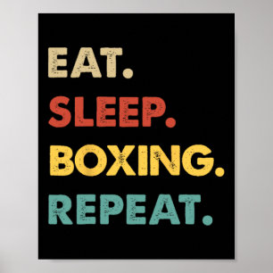 Affiche Mangez La Boxe Du Sommeil Répétez L'Amoureux De La