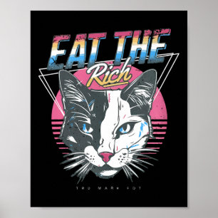 Affiche Mangez Le Chat Riche Anti Trump