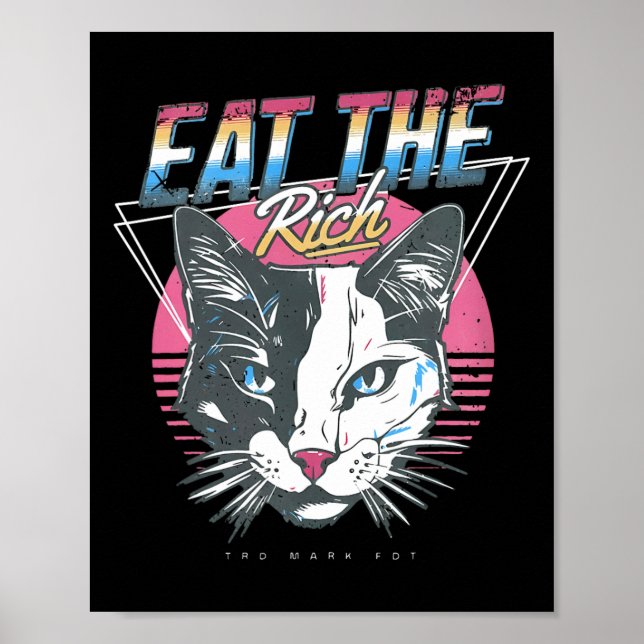 Affiche Mangez Le Chat Riche Anti Trump (Devant)